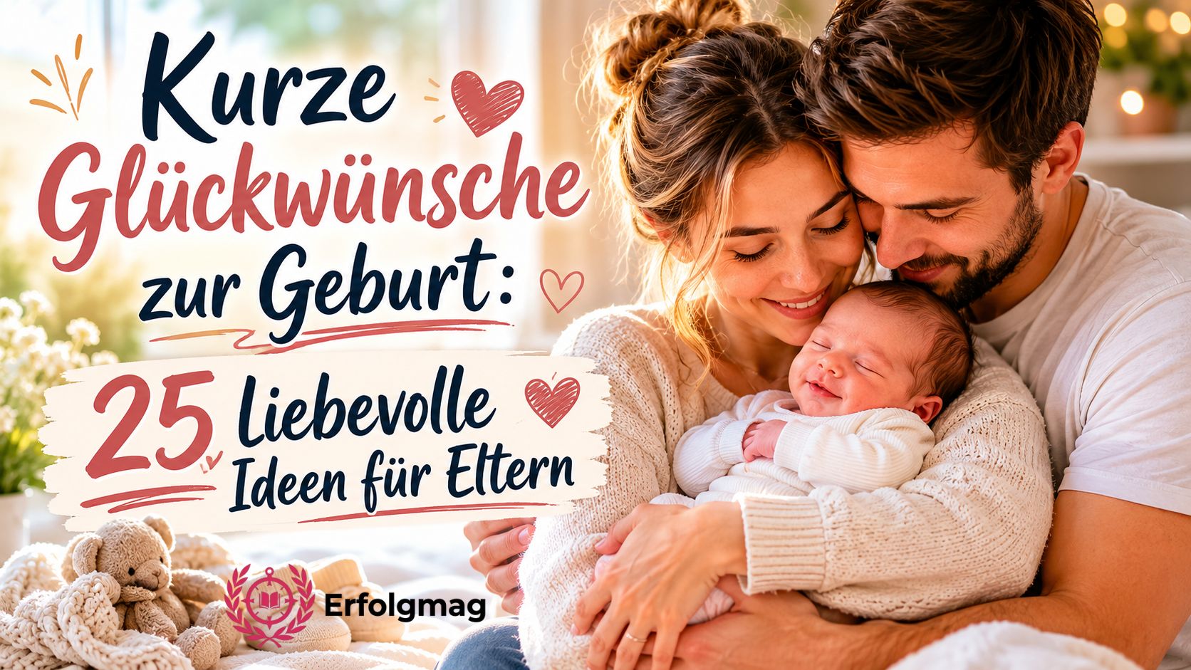 Kurze Glückwünsche zur Geburt: 25 liebevolle Ideen für Eltern